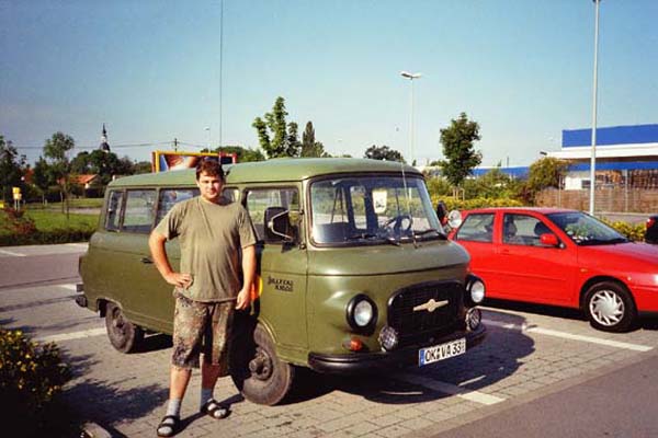 Andreas mit B1000 bei Einkaufen